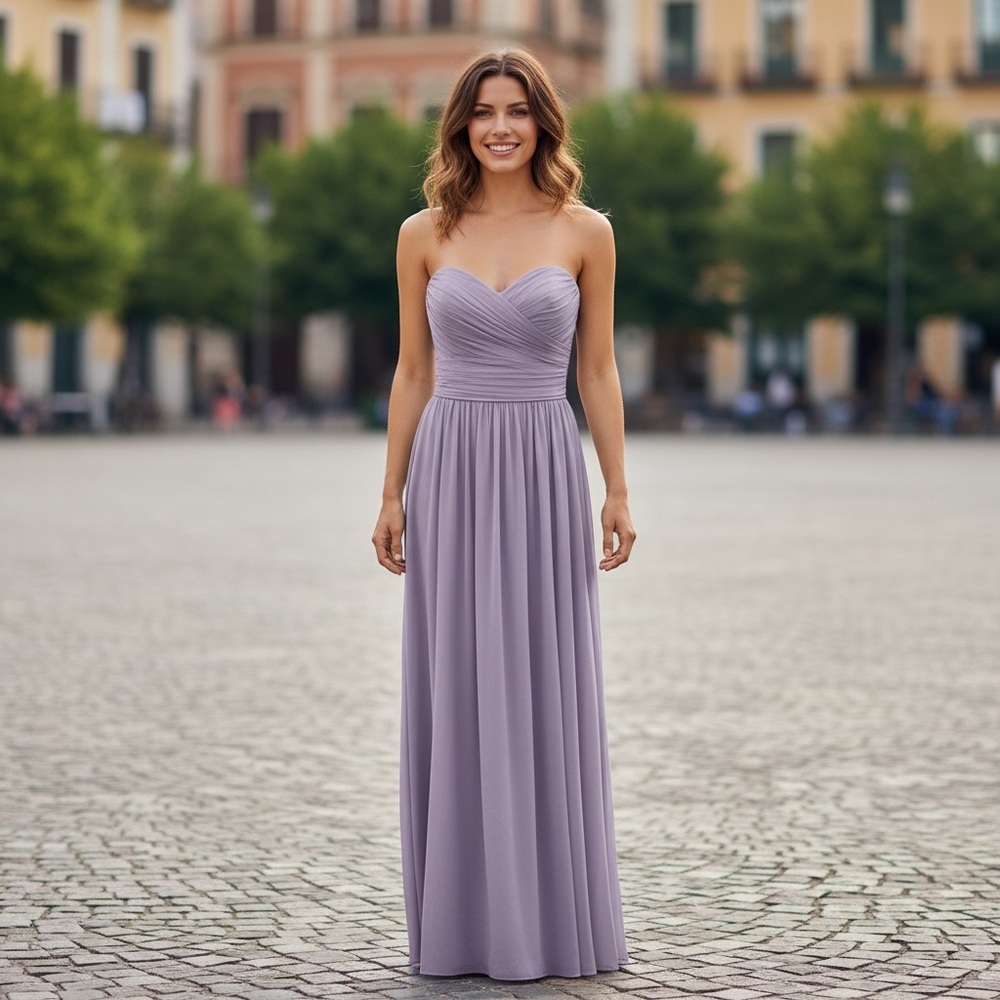 Watters & Watters Purple Bridesmaid Dress